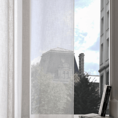 FRED – Let gardin i hørlook, Hvid - EasyGardin