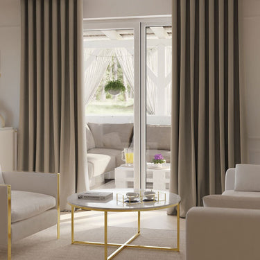 NOVA - Wave Mørklægningsgardin, beige - EasyGardin
