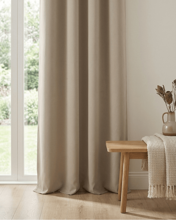 ODELIE – Verduisteringsgordijn, beige – mørklægningsgardin